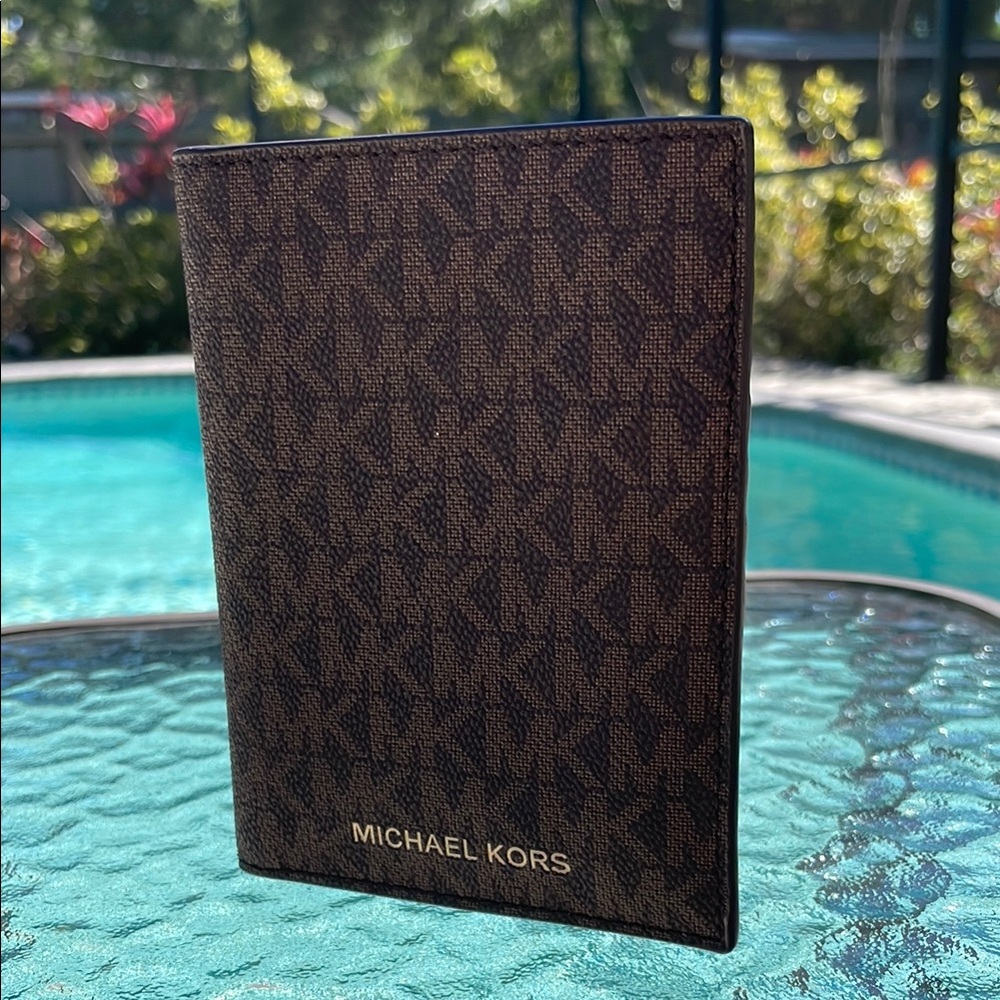 Michael Kors Brown Passport Holder